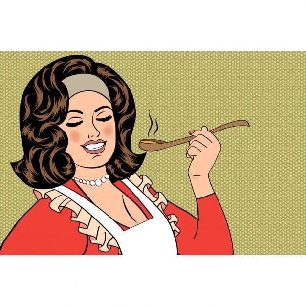 Los mitos de la buena madre- mujer cocinando